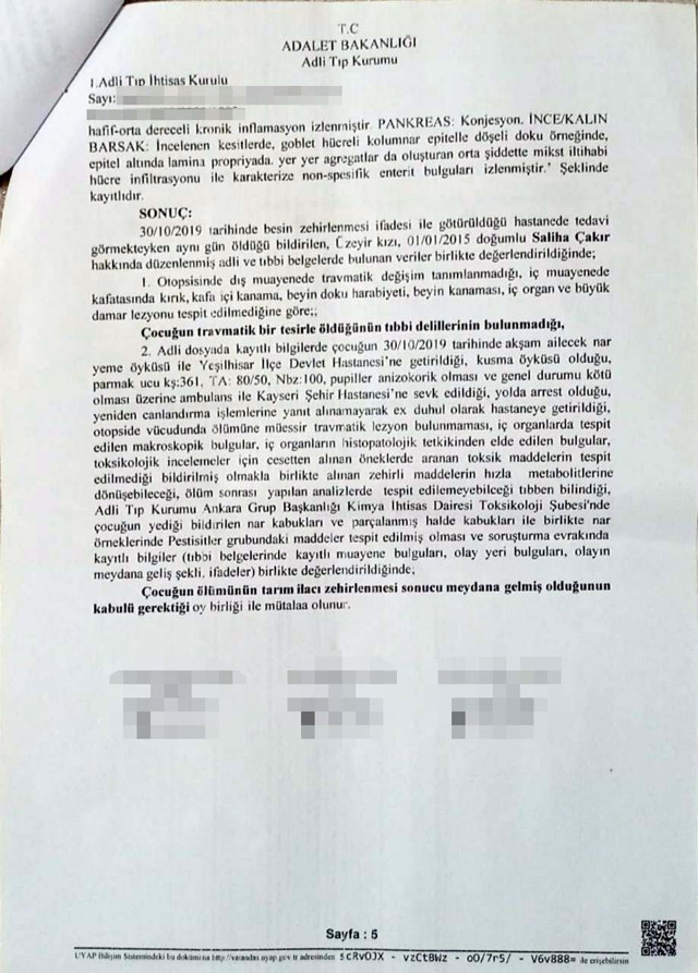 Kayseri'de nar yiyen aile hastanelik oldu! Saliha'nın ölüm nedeni tarım ilacı - Resim: 2
