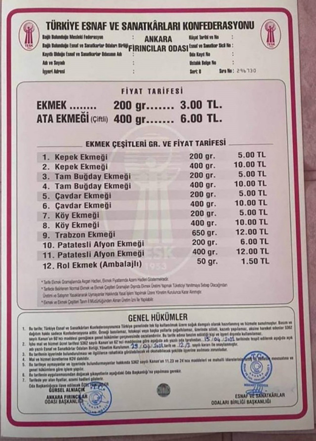 Ankara'da ekmeğe zam geldi! İşte zamlı ekmek fiyatları - Resim: 0