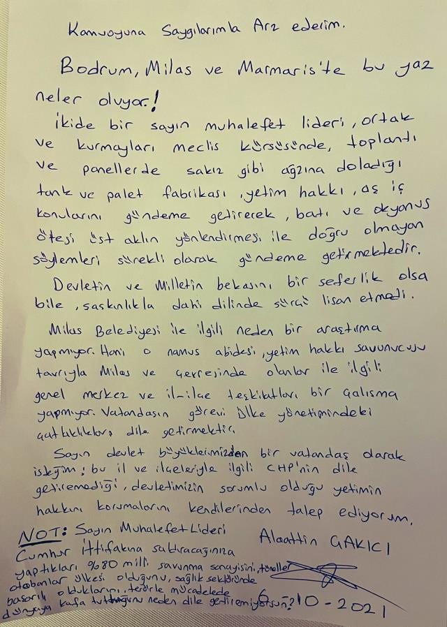 Alaattin Çakıcı yeni mektupla Kılıçdaroğlu'na seslendi gündeme oturdu - Resim: 0