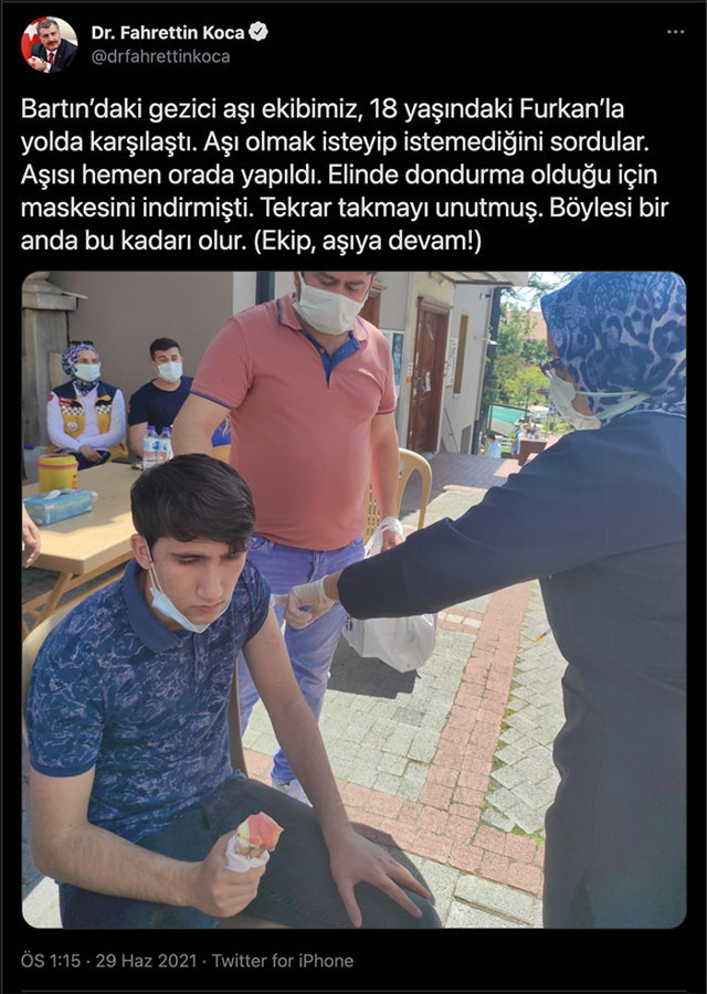 Aşılamada yeni dönem! Sağlık Bakanı Fahrettin Koca açıkladı ilk uygulama Ankara'da - Resim: 1