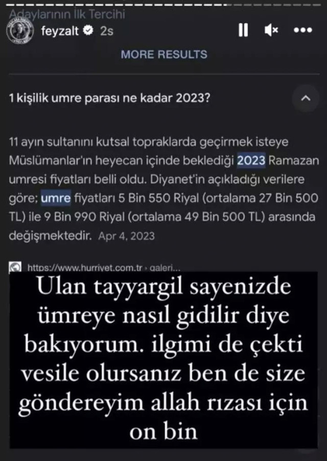 Özlem Öz'ün Umre çekilişini kazanan kişiye gönderdiği para bu mu? Feyza Altun paylaştı - Resim: 1