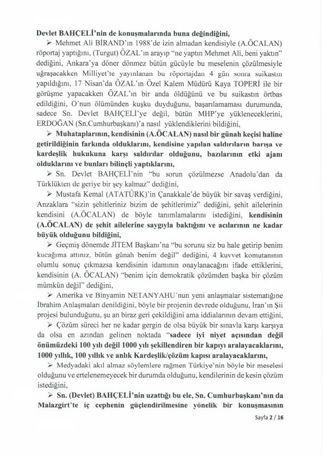 Öcalan'la ne konuşuldu? TBMM, İmralı görüşmesinin tam tutanaklarını yayımladı - Resim: 1