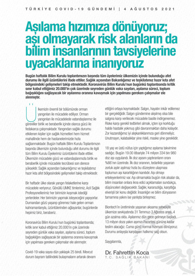 Bakan Koca'dan aşı müjdesi: 13 milyon doz aşımızı teslim alacağız - Resim: 0