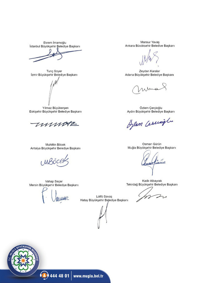 CHP'li büyükşehir belediye başkanlarından yangın bildirisi - Resim: 2