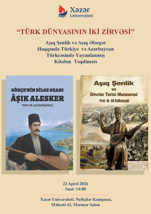Azerbaycan “Xəzər Universiteti” Türk dünyasının iki zirve ozanını anıyor - Resim: 0