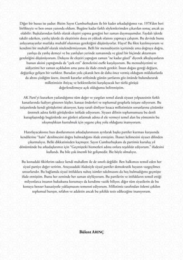 Bülent Arınç'tan Cumhurbaşkanı Erdoğan ile katıldığı program için açıklama - Resim: 1