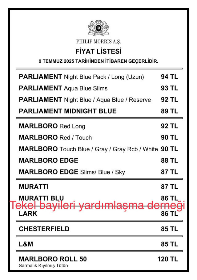 En ucuz sigara kaç lira? Marlboro ve Parliament dahil zamlı fiyat listesi - Resim: 1