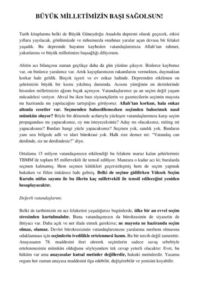 Bülent Arınç'tan "seçimler acilen ertelensin" çağrısı! - Resim: 0