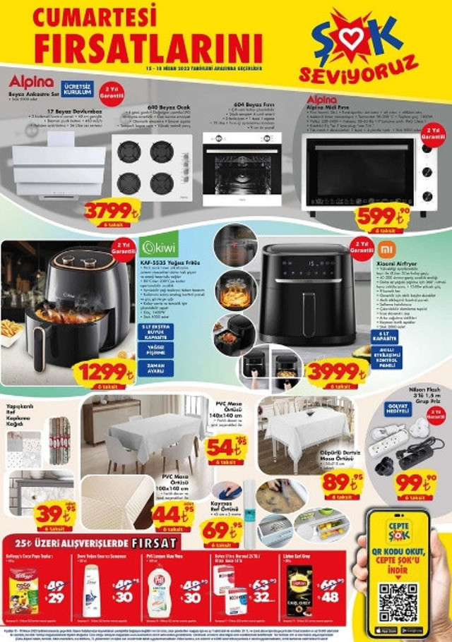 ŞOK'ta bu hafta hangi ürünler indirimde? ŞOK 15 Nisan 2023 aktüel ürünler kataloğu yayınlandı - Resim: 0