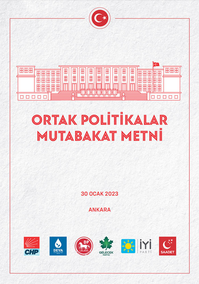 Altılı Masa Ortak Mutabakat Metninin açıkladı! Cumhurbaşkanı Çankaya'ya gidecek, uçaklar satılacak - Resim: 1