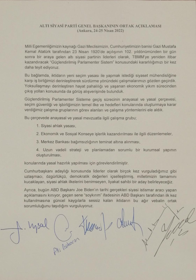 6'lı Masa Turgut Özal'ın makamında toplandı! 6 saat sonra 'Kriz yok, yola devam' denildi - Resim: 0