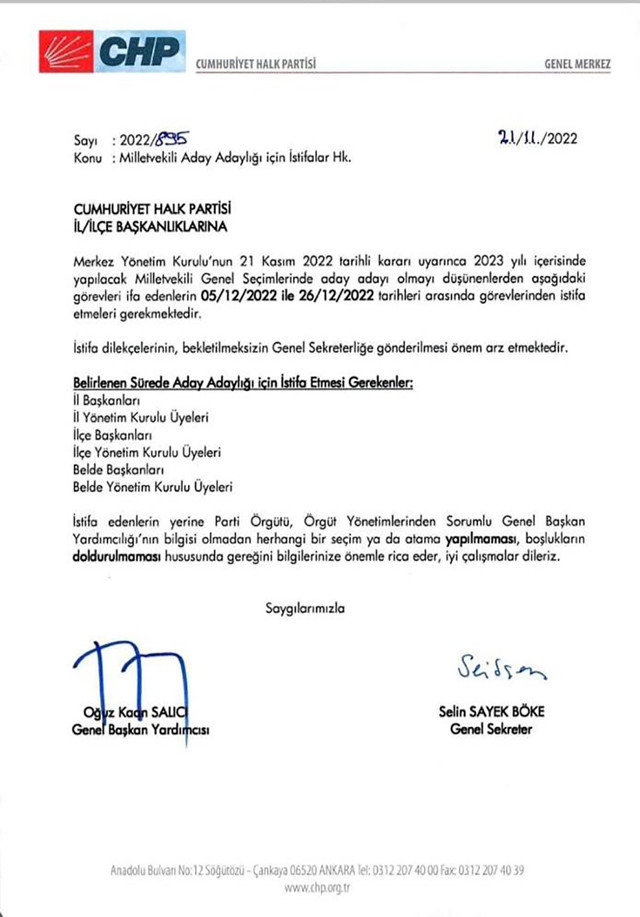 CHP'den o il başkanlarına 'hemen istifa edin' talimatı! - Resim: 0