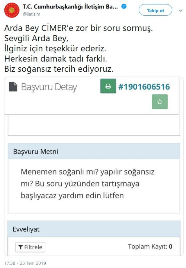 CİMER menemen twitiyle gündem oldu - Resim: 0