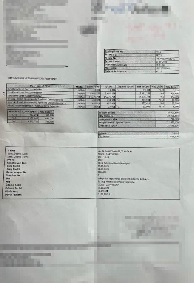 Otel odası faturası dudak uçuklattı! CHP'li başkan Melek Mızrak belediyeyi peşkeş çekti iddiası - Resim: 2