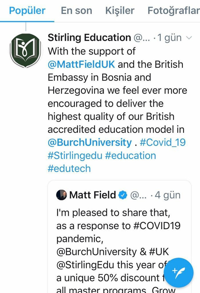 Bosna Hersek'in İngiliz Büyükelçi'den FETÖ'ye açık destek! Okullara çalışıyor - Resim: 1