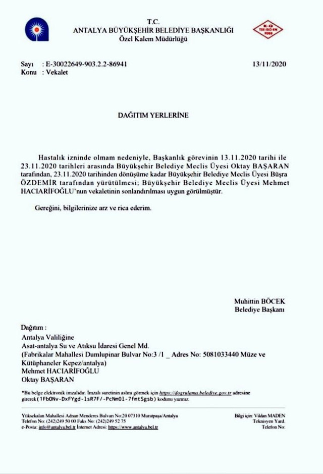 Antalya Büyükşehir'de yetki savaşı! Muhittin Böcek'in imzası sahte mi - Resim: 1