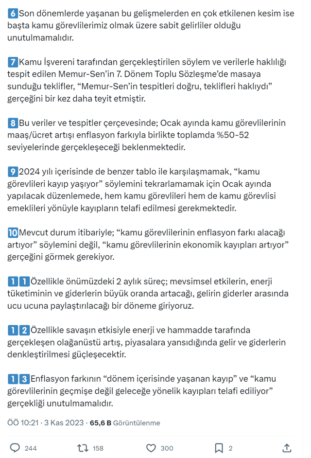 Memur-Sen Başkanı Ali Yalçın enflasyon rakamlarına isyan etti! Memur ve emekliye en az yüzde 50 zam... - Resim: 1