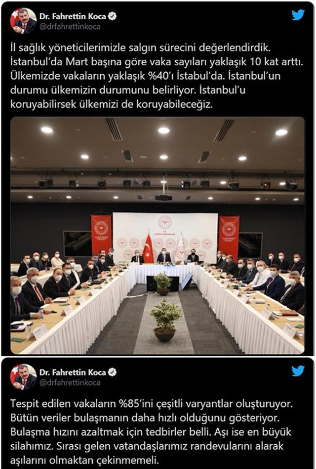 Fahrettin Koca duyurdu: İstanbul'da vaka sayıları 10 kat arttı - Resim: 0