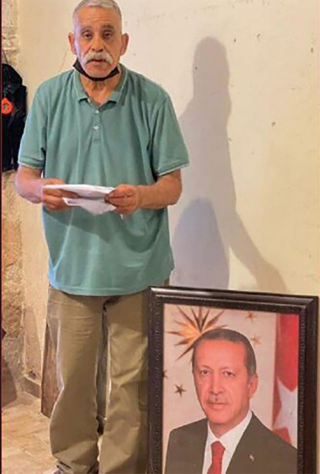 Kudüs'te dükkanına Erdoğan fotoğrafı astı diye İsrail polisi ceza kesti - Resim: 0