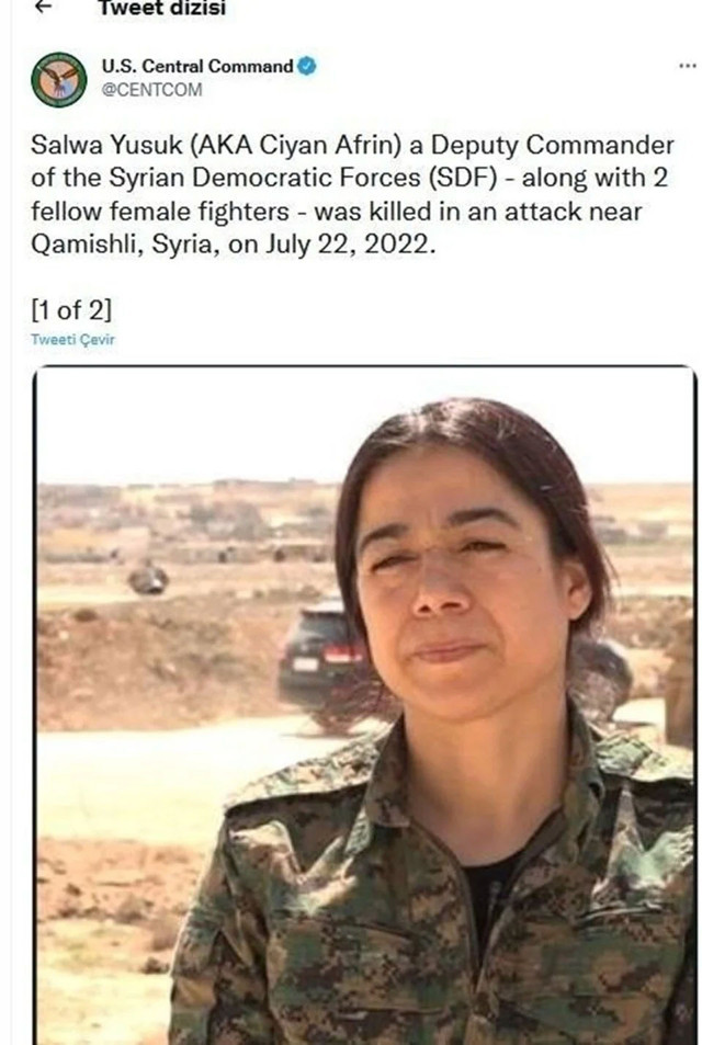 ABD'li komutandan PKK terörüne açık destek! Sözde mezuniyet törenine katıldı - Resim: 2