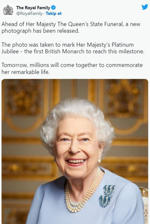 Kraliçe Elizabeth'in cenaze töreni öncesi hiç görülmemiş portresi yayınlandı - Resim: 0