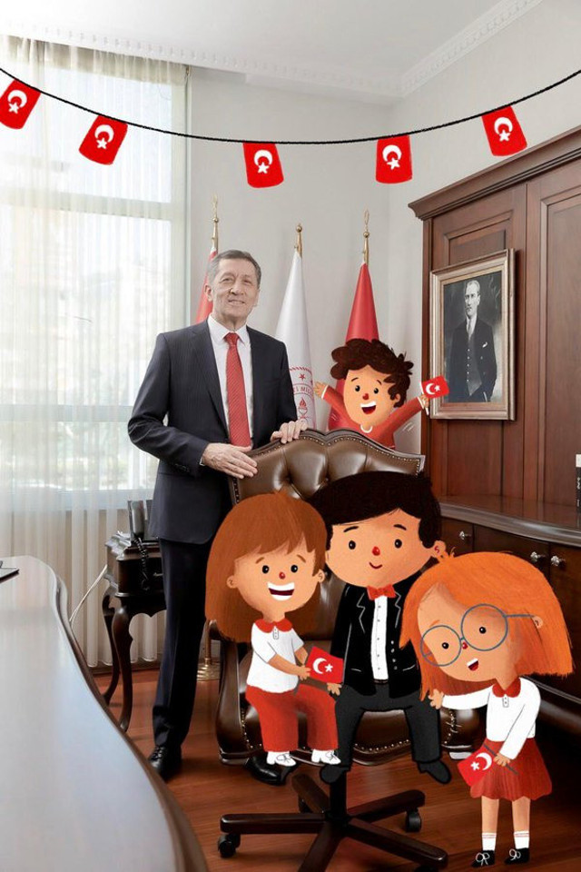 Milli Eğitim Bakanı Ziya Selçuk koltuğunu çizgi kahramanlara devretti - Resim: 0