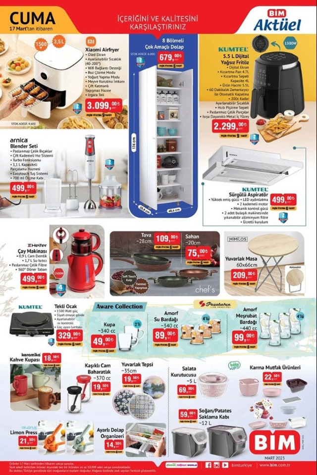 17 Mart BİM aktüel ürünler kataloğu! Kaçırılmayacak fırsatlar, yok yok hepsi raflarda! - Resim: 0