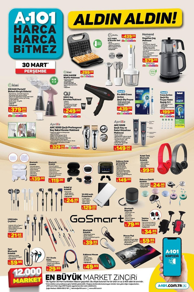 A101 30 Mart perşembe aktüel ürünler kataloğu yayınlandı! Sıfır elektrikli araba yarın satışa çıkıyor! - Resim: 3