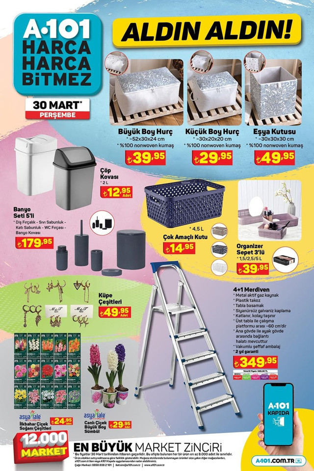 A101 30 Mart perşembe aktüel ürünler kataloğu yayınlandı! Sıfır elektrikli araba yarın satışa çıkıyor! - Resim: 7