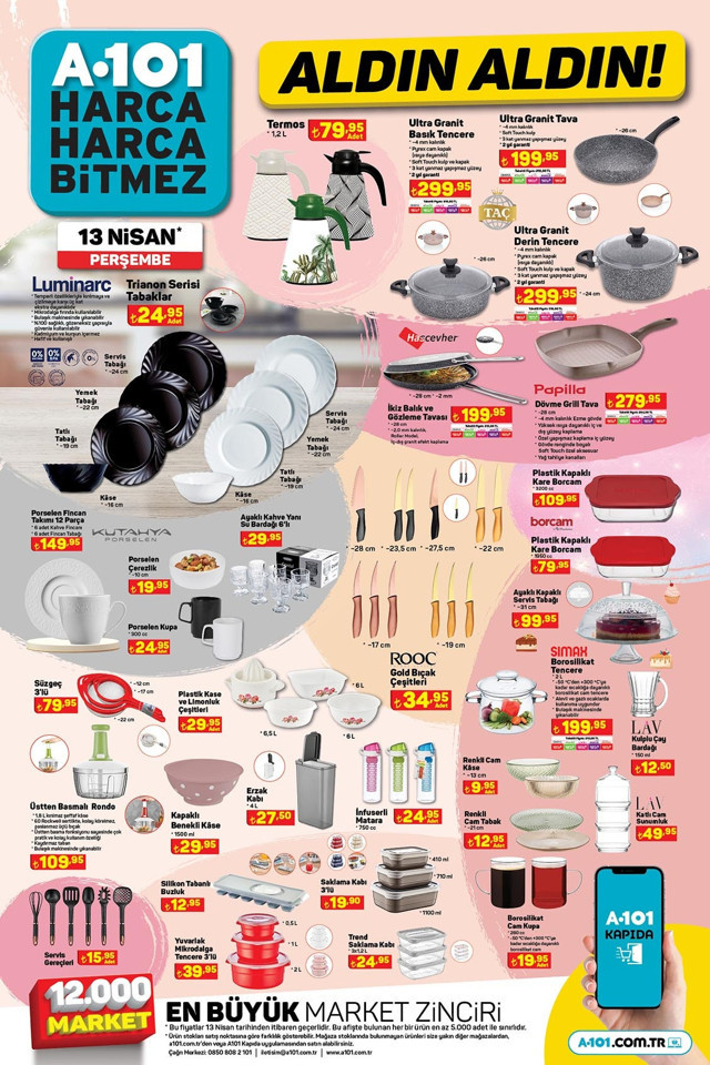 A101 13 Nisan Perşembe aktüel ürünler kataloğu yayınlandı! Dünya A101 gününe özel ürünlerde dev indirim - Resim: 4