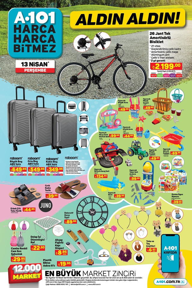 A101 13 Nisan Perşembe aktüel ürünler kataloğu yayınlandı! Dünya A101 gününe özel ürünlerde dev indirim - Resim: 5