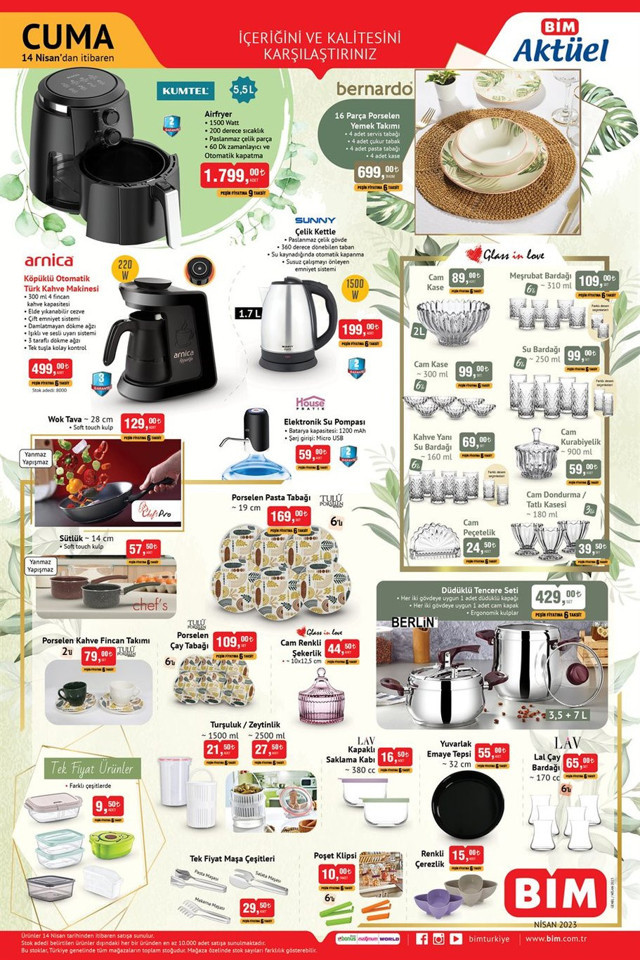 BİM kataloğu yayınlandı! Notebook, Cep Telefonu, Akıllı bileklik satışta! BİM 14 Nisan indirimli ürünler listesi - Resim: 0