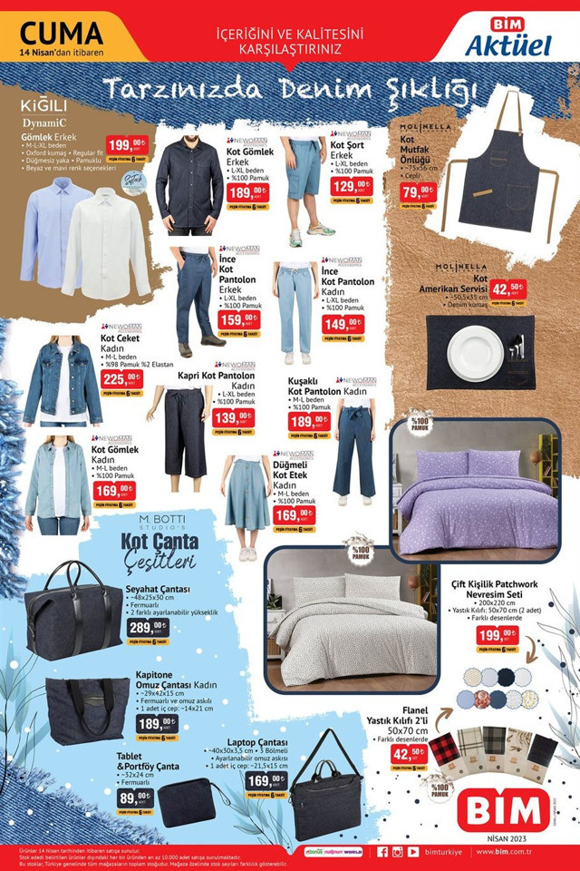 BİM kataloğu yayınlandı! Notebook, Cep Telefonu, Akıllı bileklik satışta! BİM 14 Nisan indirimli ürünler listesi - Resim: 1