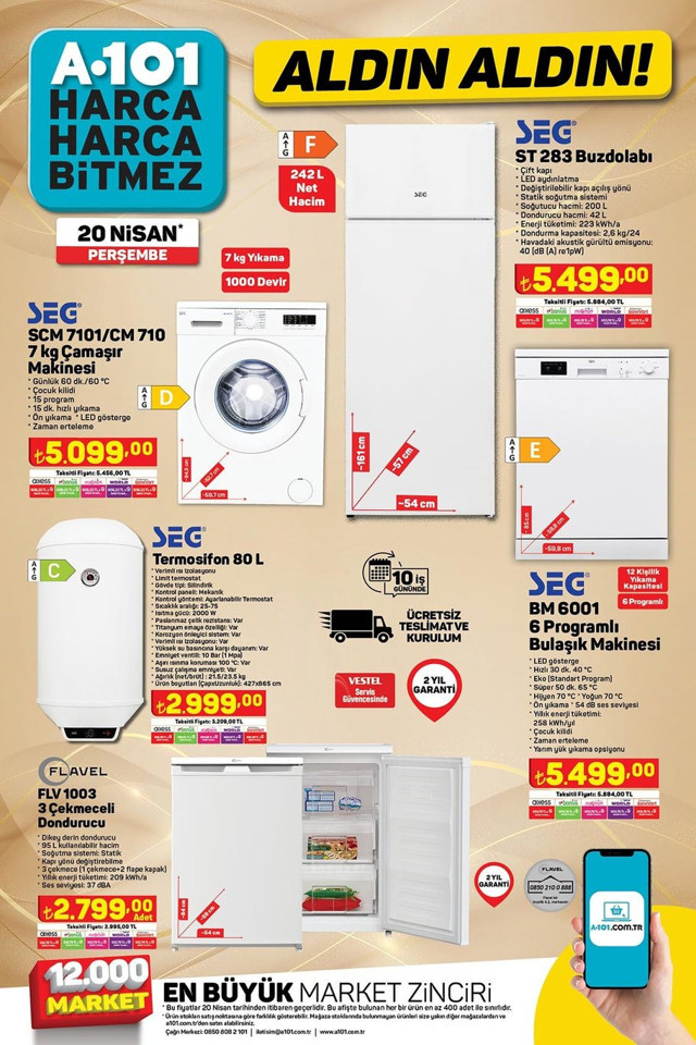 A101 20 Nisan 2023 kataloğu yayınlandı! İndirimli aktüel ürünler belli oldu işte fiyat listesi - Resim: 1