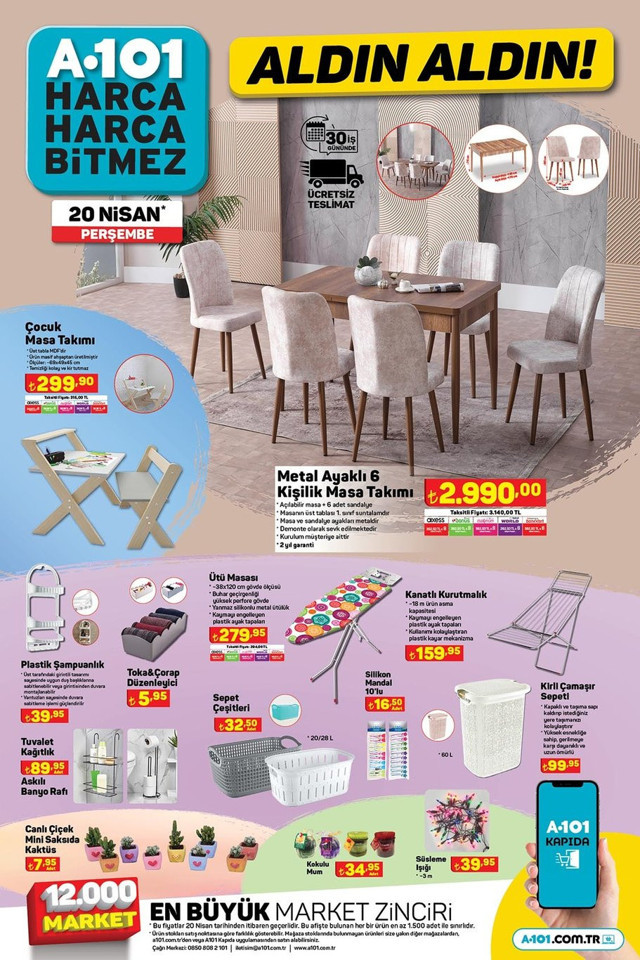 A101 20 Nisan 2023 kataloğu yayınlandı! İndirimli aktüel ürünler belli oldu işte fiyat listesi - Resim: 3