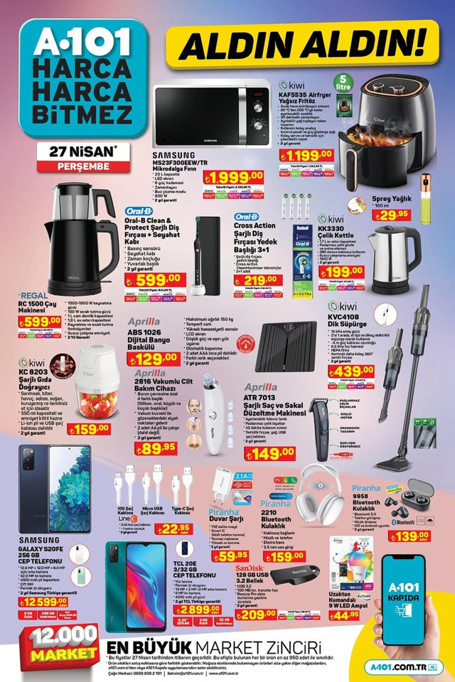 27 Nisan kataloğu: A101'de hangi ürünler indirimde? İşte 11 sayfalık dev kampanya... - Resim: 2