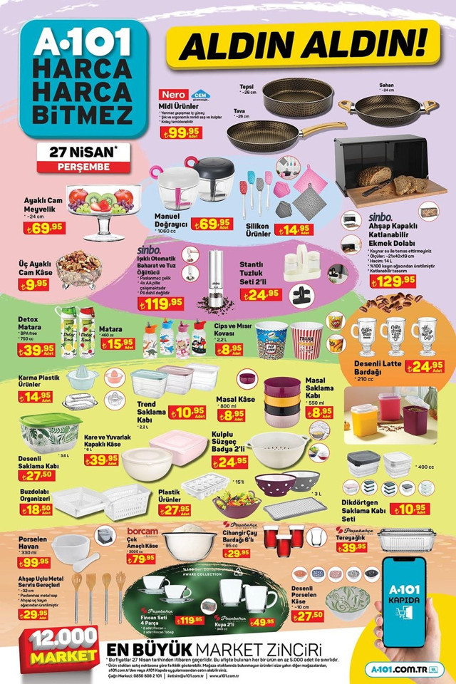 27 Nisan kataloğu: A101'de hangi ürünler indirimde? İşte 11 sayfalık dev kampanya... - Resim: 5