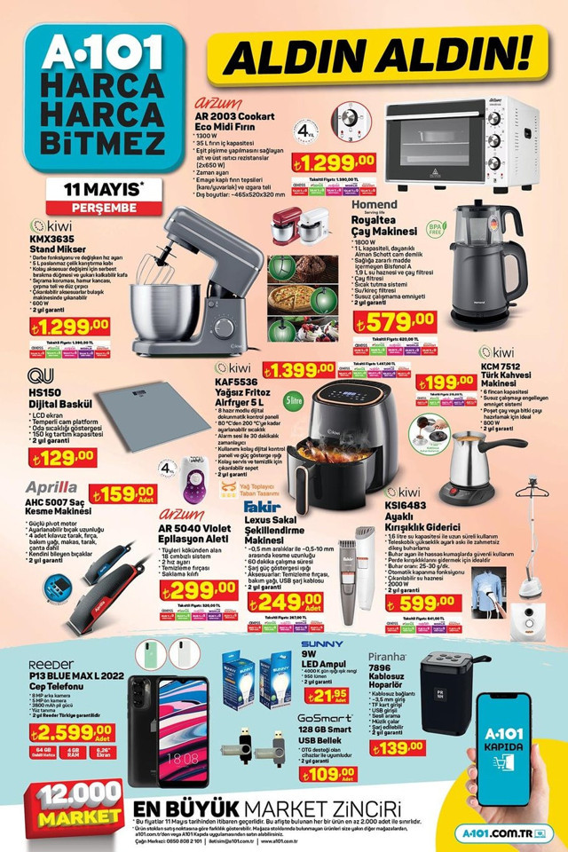 11 Mayıs A101 kataloğu! İndirimli ürünler belli oldu: Sürpriz kampaya kaçmaz! - Resim: 2