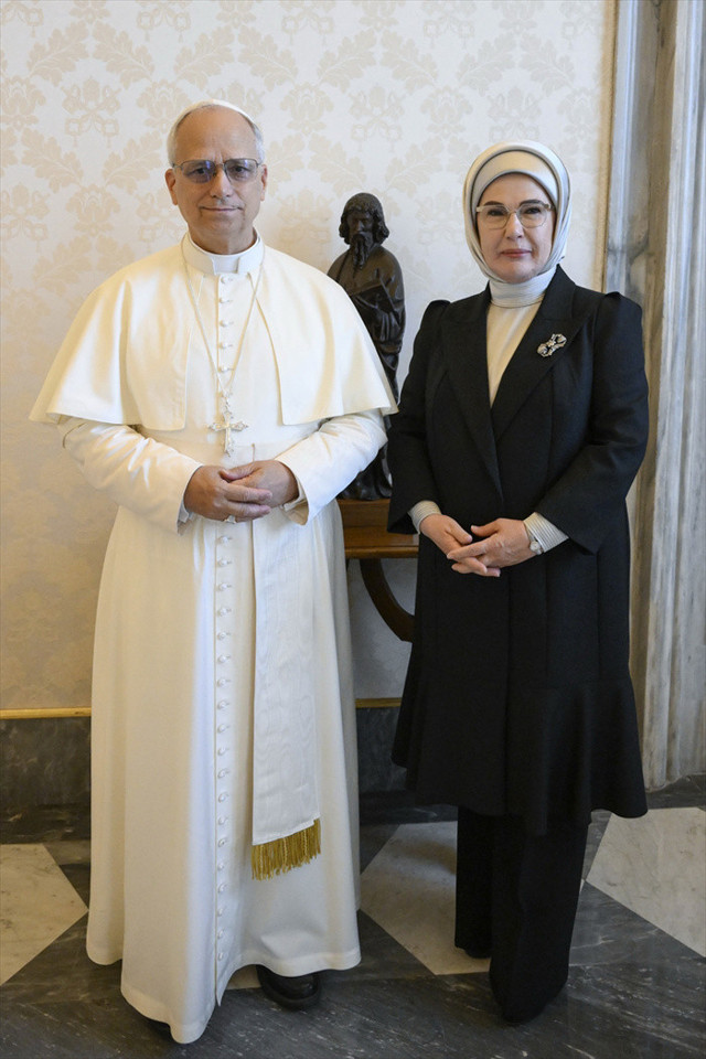 Emine Erdoğan, Papa 14. Leo ile görüştü - Resim: 0
