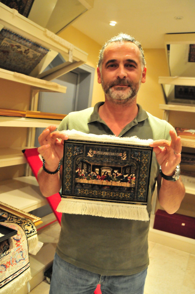 Nevşehir'de Leonardo da Vinci tablosunun dokunduğu ipek halı 80 bin dolara satışa çıkarıldı - Resim: 0