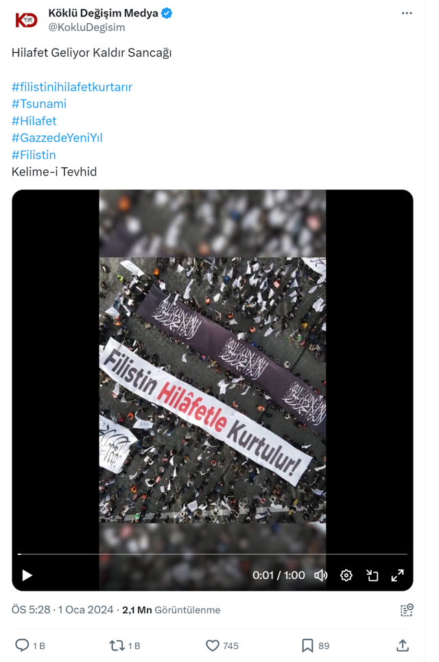 'Hilafet' diye ortalığa saçıldılar! Müslüm Gündüz, Tuğçe Kazaz, Hizb ut-Tahrir, Ümit Özdağ... - Resim: 1