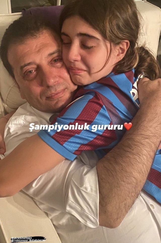 Ekrem İmamoğlu'nun kızıyla şampiyonluk sevinci gözyaşları - Resim: 0