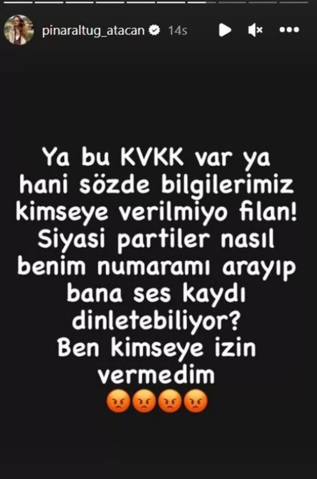 Pınar Altuğ'dan seçim öncesi telefon tepkisi! Siyasi partilere isyan etti: "Sözde bilgilerimiz kimseye verilmiyor" - Resim: 0