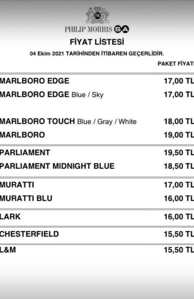 Sigaraya zam geldi! İşte yeni fiyatlar - Resim: 0