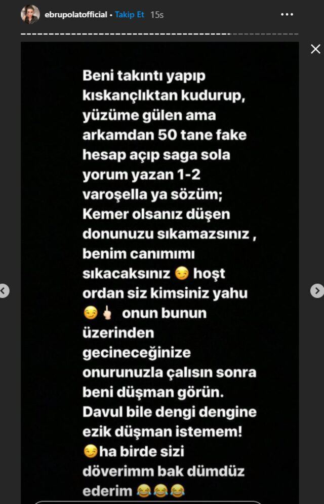 Ebru Polat düşmanlarına gözdağı verdi 'Kemer olsanız düşen donunuzu sıkamazsınız' - Resim: 2