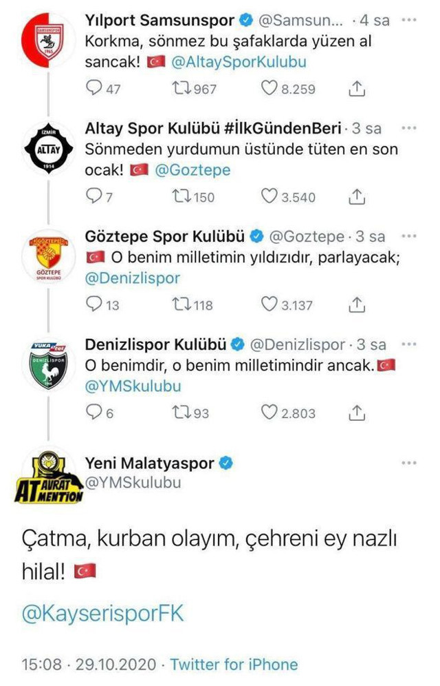 Kulüpler sosya medyada tek yürek oldu! Her biri İstiklal Marşı'nın bir dizesini paylaştı! İşte o paylaşımlar... - Resim: 0