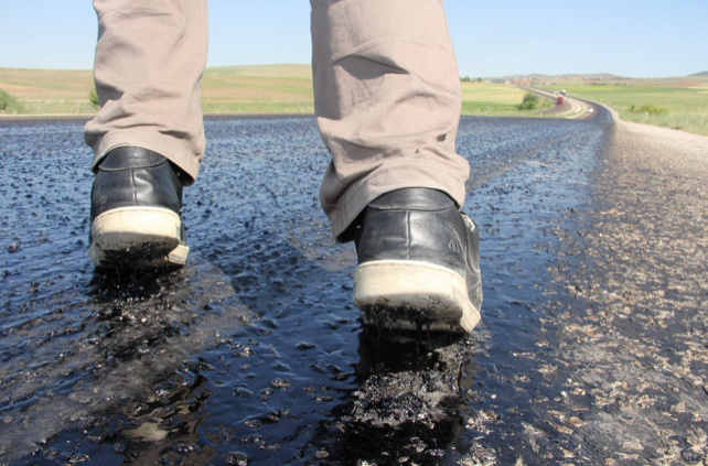 Ankara-Kayseri karayolunda asfalt eridi - Resim: 2