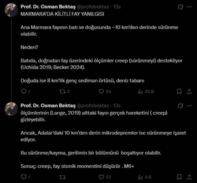 Marmara'daki mikro depremler sonrası Osman Bektaş'tan çarpıcı analiz: Kilitli fay 15 milimetre kaydı - Resim: 5