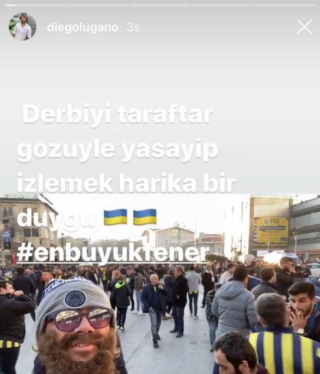 Diego Lugano kılık değiştirerek derbiyi izledi - Resim: 2