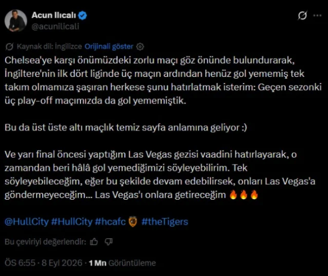 6 maçtır gol yemeyen Hull City'de Acun Ilıcalı'nın verdiği müjde takımı havaya uçurdu - Resim: 0